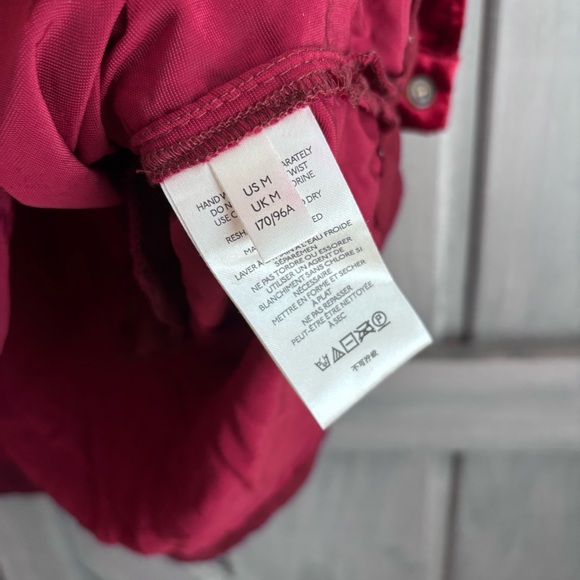 Anthropologie Deep Red Cranberry Velvet Shirt Dress‎ Size M - Picture 5 of 8